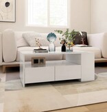 VidaXL Salontafel 102x55x42 cm bewerkt hout wit