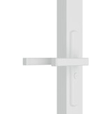 vidaXL Binnendeur 102,5x201,5 cm ESG-glas en aluminium wit