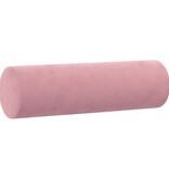 vidaXL Sierkussens 2 st 15x50 cm fluweel roze