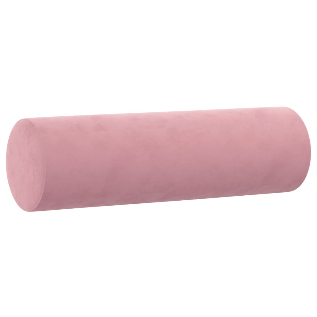 vidaXL Sierkussens 2 st 15x50 cm fluweel roze