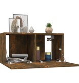 VidaXL Tv-meubel hangend 60x30x30 cm bewerkt hout gerookt eikenkleurig