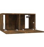 VidaXL Tv-meubel hangend 60x30x30 cm bewerkt hout gerookt eikenkleurig