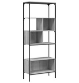 VidaXL Boekenkast 5-laags 76x33x188,5 cm bewerkt hout grijs sonoma
