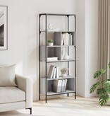 VidaXL Boekenkast 5-laags 76x33x188,5 cm bewerkt hout grijs sonoma