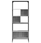 VidaXL Boekenkast 5-laags 76x33x188,5 cm bewerkt hout grijs sonoma