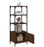 VidaXL Boekenkast 3-laags 41x30x109,5 cm bewerkt hout bruineikenkleur