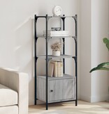 VidaXL Boekenkast 3-laags 41x30x109,5 cm bewerkt hout grijs sonoma