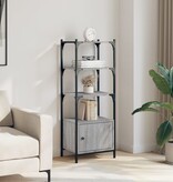 VidaXL Boekenkast 3-laags 41x30x109,5 cm bewerkt hout grijs sonoma