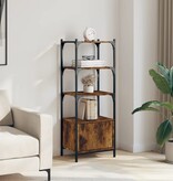 VidaXL Boekenkast 3-laags 41x30x109,5 cm bewerkt hout gerookt eiken