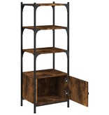VidaXL Boekenkast 3-laags 41x30x109,5 cm bewerkt hout gerookt eiken