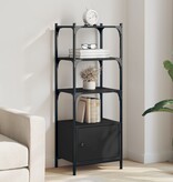 VidaXL Boekenkast 3-laags 41x30x109,5 cm bewerkt hout zwart