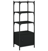 VidaXL Boekenkast 3-laags 41x30x109,5 cm bewerkt hout zwart