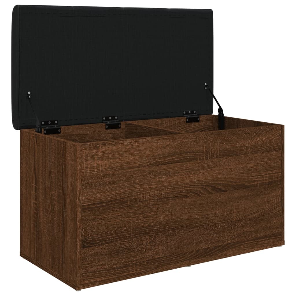 VidaXL Opbergbankje 82x42x45 cm bewerkt hout bruineikenkleurig