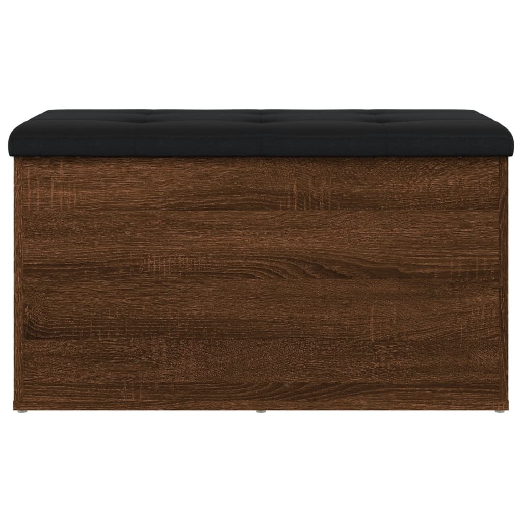 VidaXL Opbergbankje 82x42x45 cm bewerkt hout bruineikenkleurig