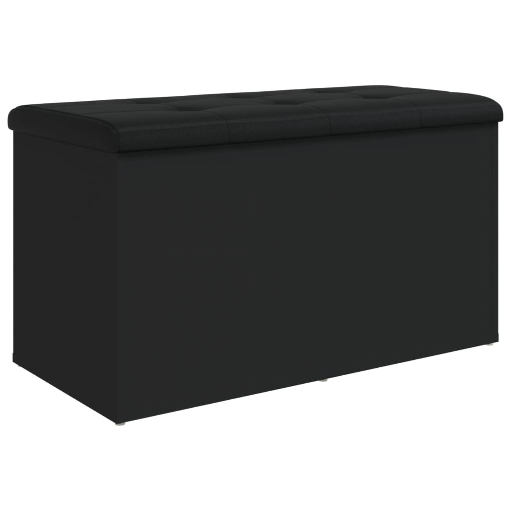 VidaXL Opbergbankje 82x42x45 cm bewerkt hout zwart