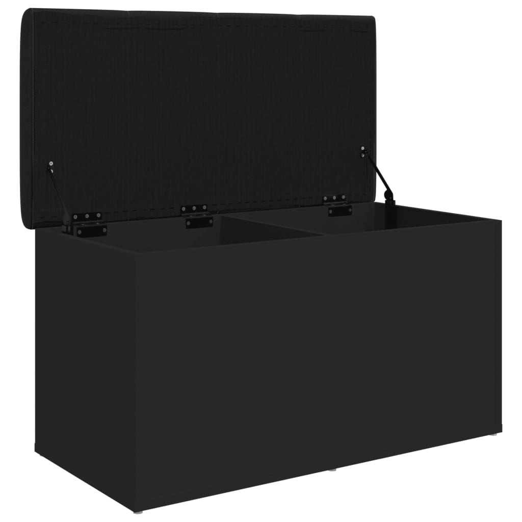 VidaXL Opbergbankje 82x42x45 cm bewerkt hout zwart