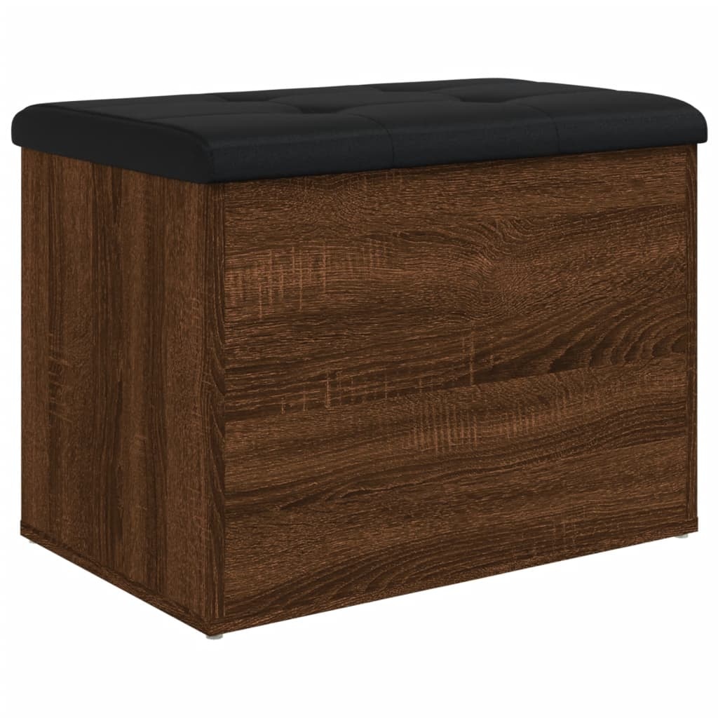 VidaXL Opbergbankje 62x42x45 cm bewerkt hout bruineikenkleurig