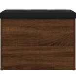 VidaXL Opbergbankje 62x42x45 cm bewerkt hout bruineikenkleurig