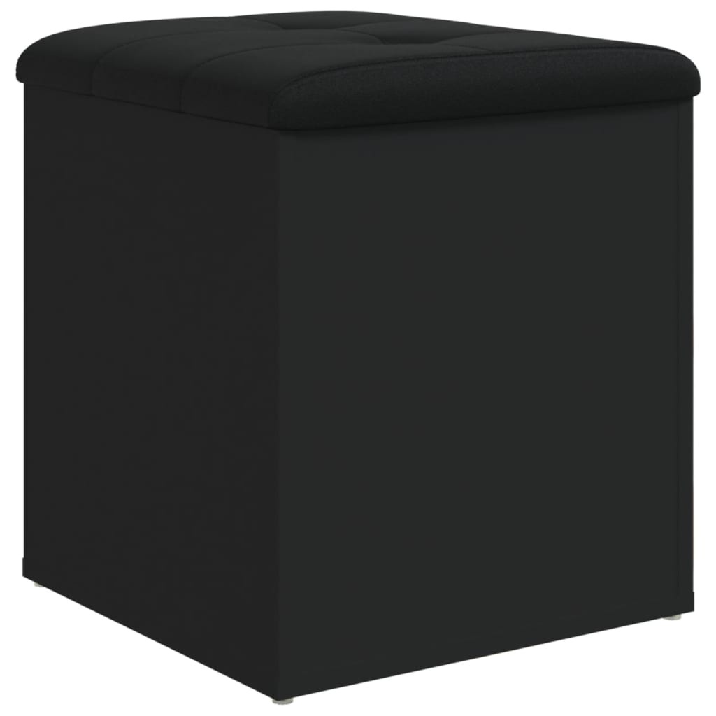 VidaXL Opbergbank 42x42x45 cm bewerkt hout zwart