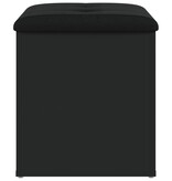 VidaXL Opbergbank 42x42x45 cm bewerkt hout zwart