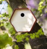 vidaXL Vogelhuisje Hive 1 rond gat 19x23x20 cm bruin