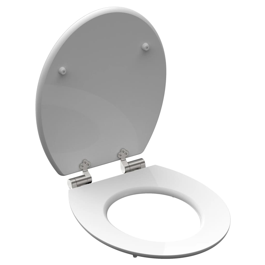 vidaXL Toiletbril met soft-close ASIA MDF hoogglans