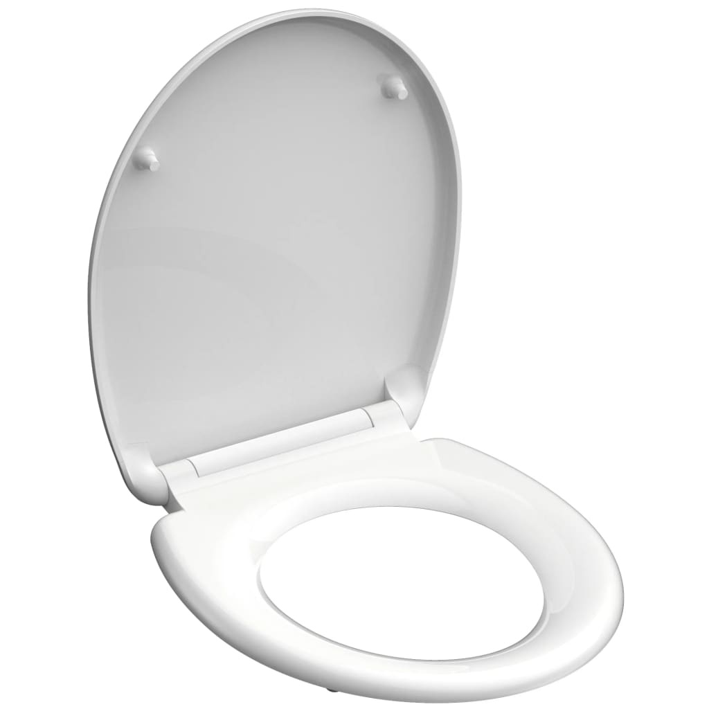 vidaXL Toiletbril WHITE duroplast