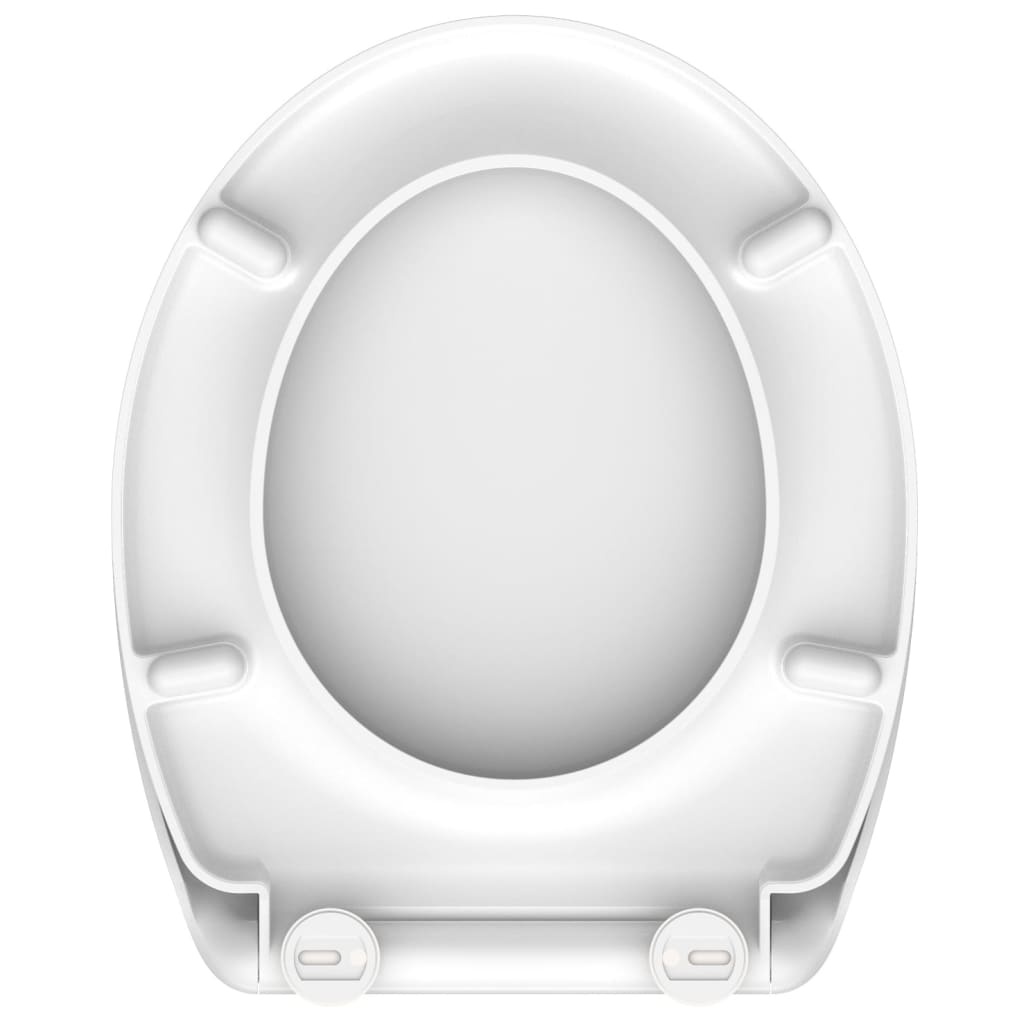 vidaXL Toiletbril WHITE duroplast