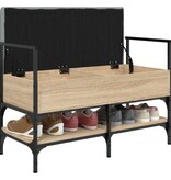 VidaXL Schoenenbank 85,5x42x57,5 cm bewerkt hout sonoma eikenkleurig