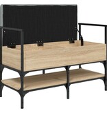 VidaXL Schoenenbank 85,5x42x57,5 cm bewerkt hout sonoma eikenkleurig