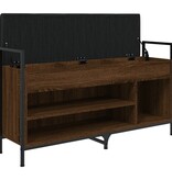VidaXL Schoenenbank 105,5x32x57,5 cm bewerkt hout bruin eikenkleur