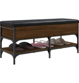 VidaXL Schoenenbank 102x42x45 cm bewerkt hout sonoma eikenkleurig