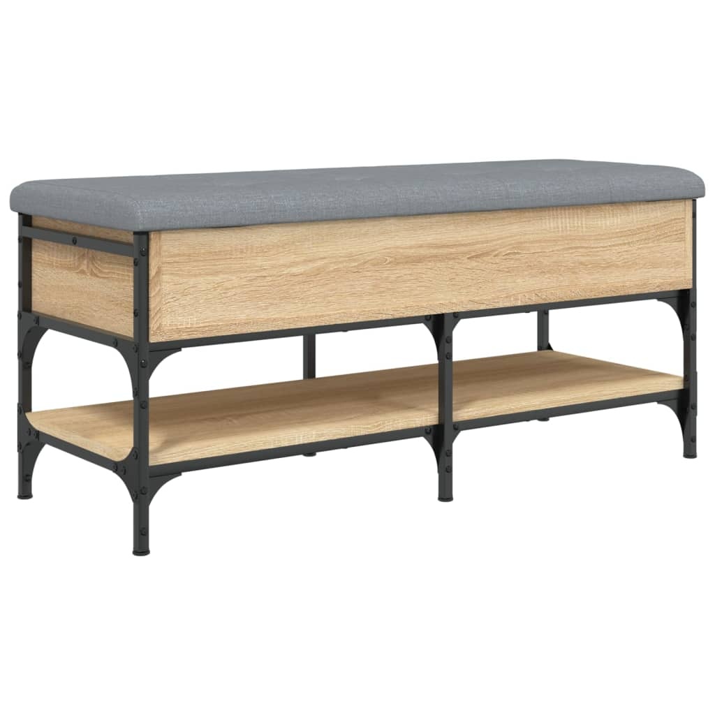 VidaXL Schoenenbank 102x42x45 cm bewerkt hout sonoma eikenkleurig