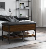 VidaXL Schoenenbank 82x42x45 cm bewerkt hout bruineikenkleurig