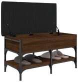 VidaXL Schoenenbank 82x42x45 cm bewerkt hout bruineikenkleurig