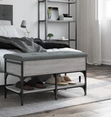 VidaXL Schoenenbank 82x42x45 cm bewerkt hout grijs sonoma eikenkleurig
