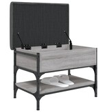 VidaXL Schoenenbank 62x42x45 cm bewerkt hout grijs sonoma eikenkleurig