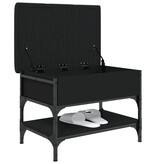 VidaXL Schoenenbank 62x42x45 cm bewerkt hout zwart