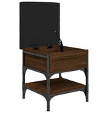 VidaXL Schoenenbank 42x42x45 cm bewerkt hout bruineikenkleurig