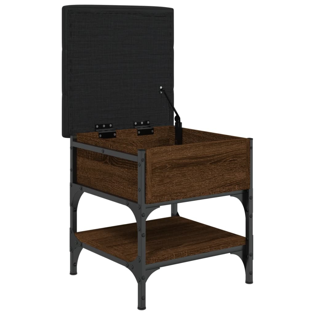 VidaXL Schoenenbank 42x42x45 cm bewerkt hout bruineikenkleurig
