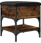 VidaXL Schoenenbank 42x42x45 cm bewerkt hout gerookt eikenkleurig