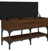 VidaXL Schoenenbank 82x32x45 cm bewerkt hout bruineikenkleurig