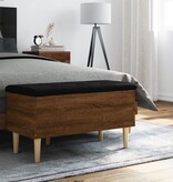 VidaXL Opbergbankje 82x42x46 cm bewerkt hout bruineikenkleurig