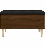 VidaXL Opbergbankje 82x42x46 cm bewerkt hout bruineikenkleurig