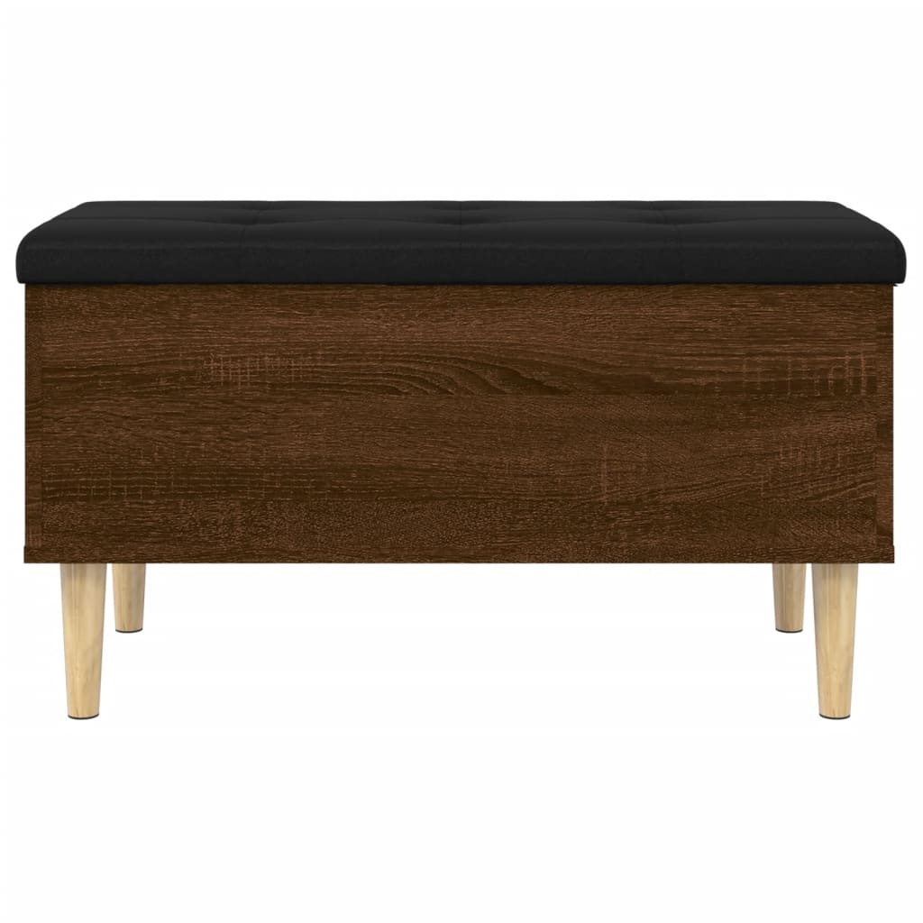 VidaXL Opbergbankje 82x42x46 cm bewerkt hout bruineikenkleurig