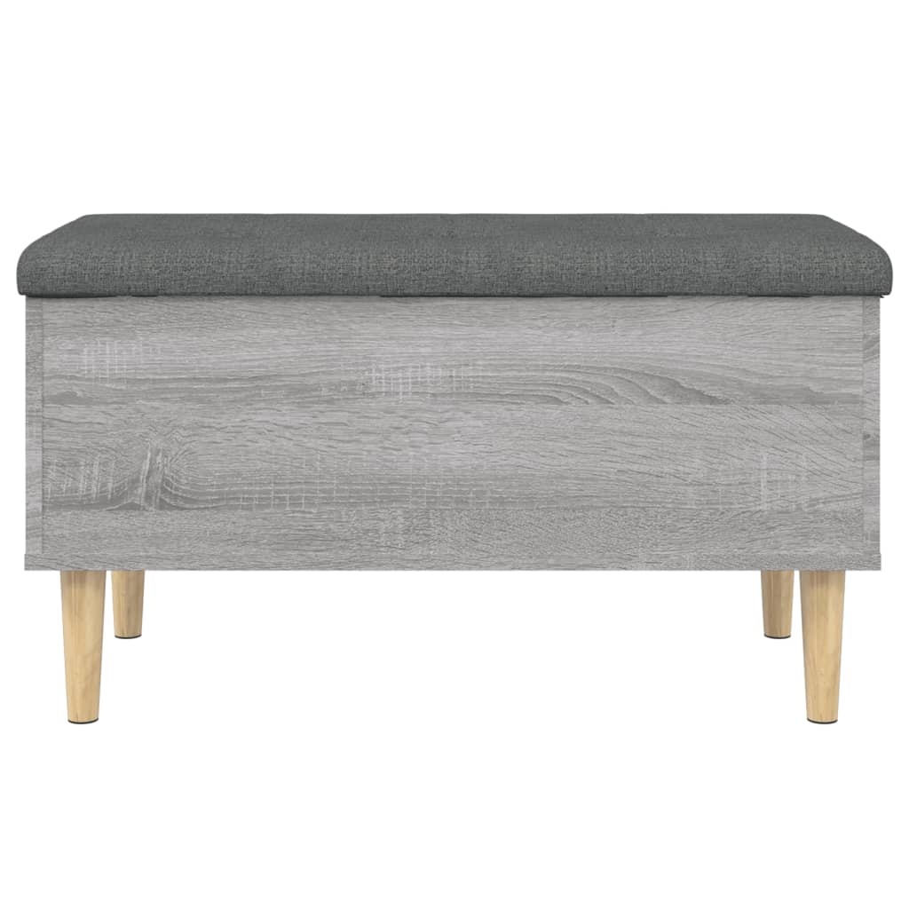 VidaXL Opbergbankje 82x42x46 cm bewerkt hout grijs sonoma eikenkleurig