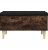 VidaXL Opbergbankje 82x42x46 cm bewerkt hout gerookt eikenkleurig