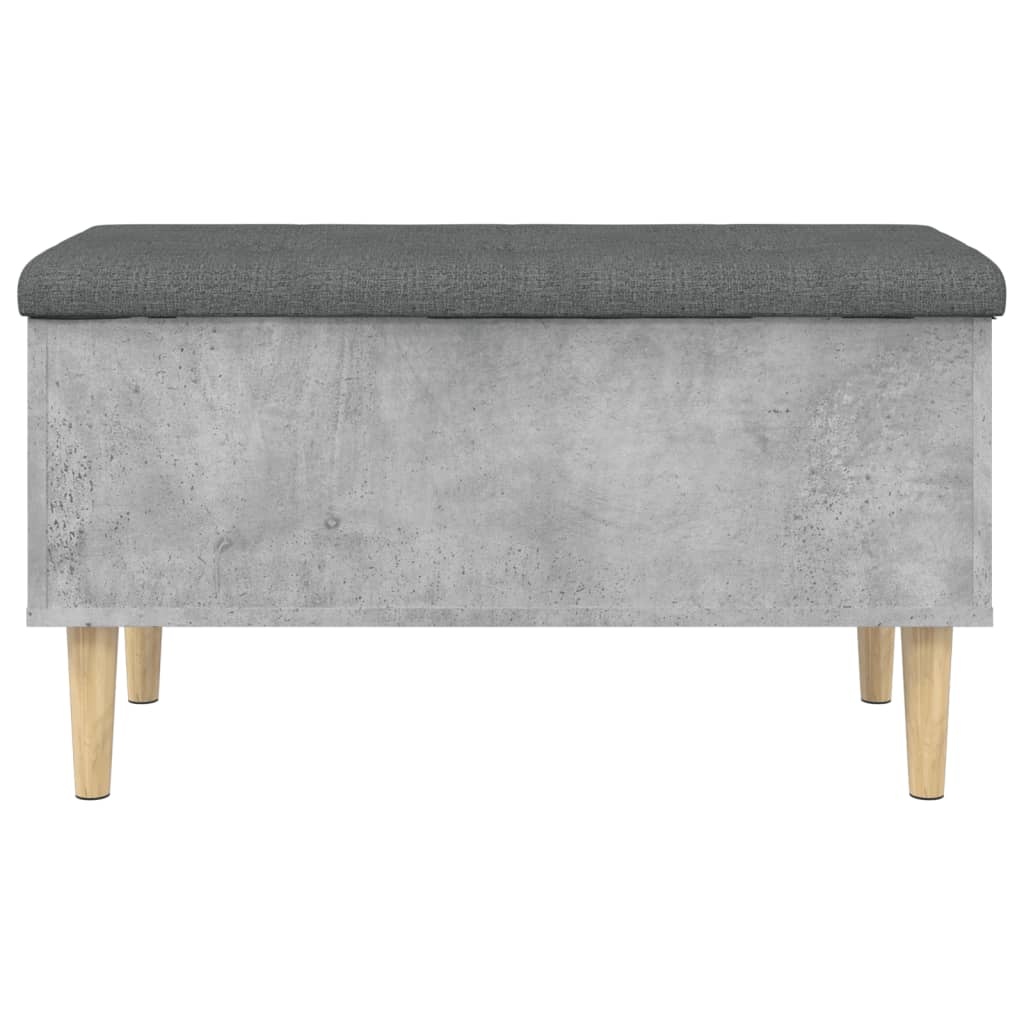 VidaXL Opbergbankje 82x42x46 cm bewerkt hout betongrijs