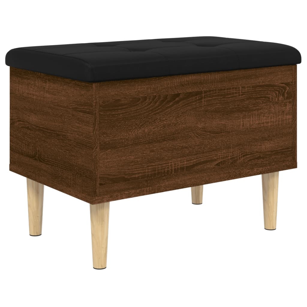 VidaXL Opbergbankje 62x42x46 cm bewerkt hout bruineikenkleurig
