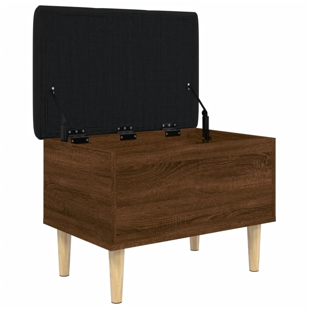 VidaXL Opbergbankje 62x42x46 cm bewerkt hout bruineikenkleurig